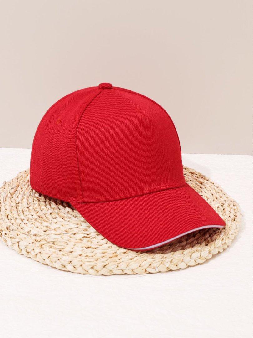 Five Pieces Of Mao Qing Sandwich Sandwich Sandwich Baseball Cap To Make A Solid Color Cap красный
