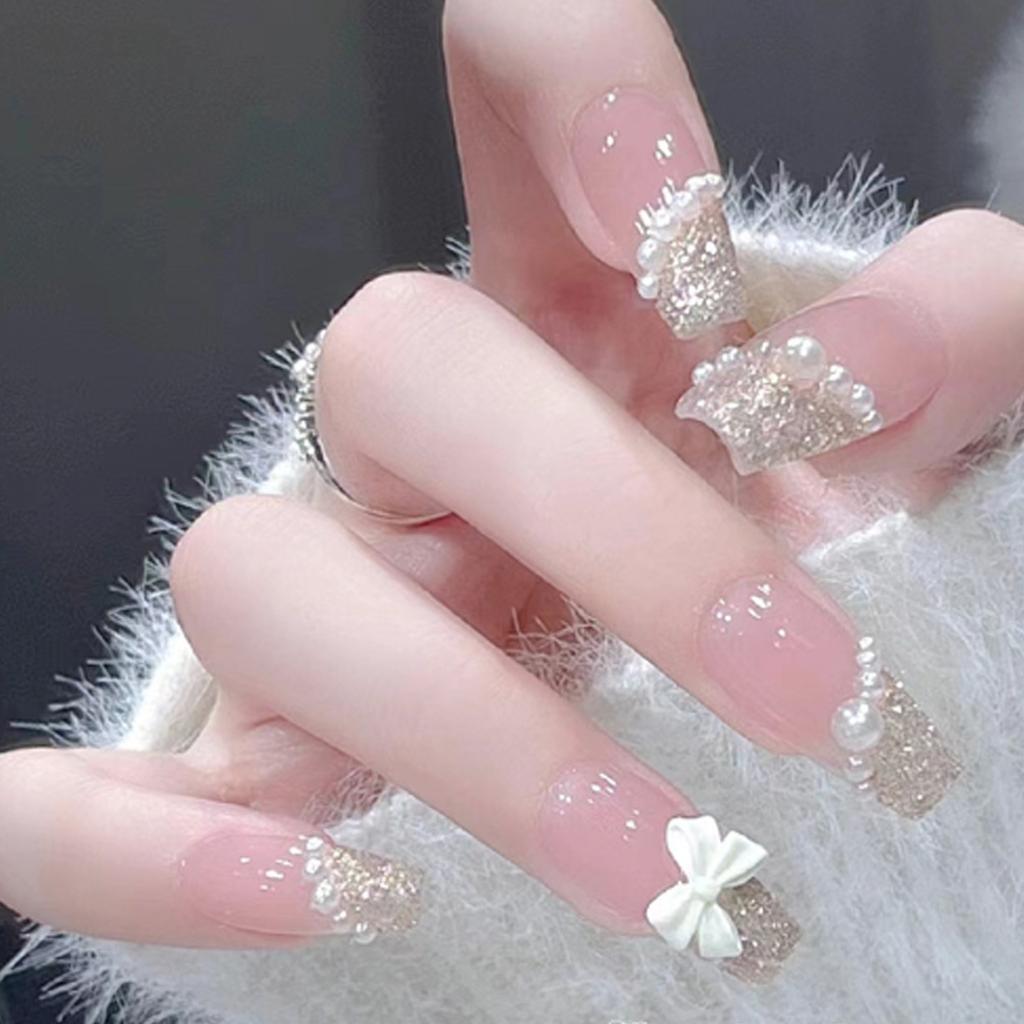 1Box Acrylic Butterfly Flower Bear Nails Art Pendant 3D Nail Charms Designs Metal Applique Jewelry Accessories