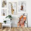 Watercolor Art Music Instrument Posters Saxophone Violin Cello Guitar Piano Canvas Print Paintings Caudros Wall Art Home Decor