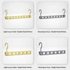 8 Hole Aluminum Alloy Clothes Hanger Space Saving Foldable Pants Hanger Magic Seamless Multiplayer Closet Organizer