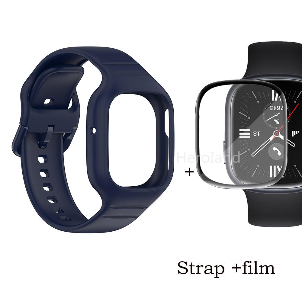 Sportovní silikonový řemínek k hodinkám pro Huawei Honor Watch 4 řemínek Smarwatch náramek pro Honor Watch4 příslušenství 2 v 1 řemínek