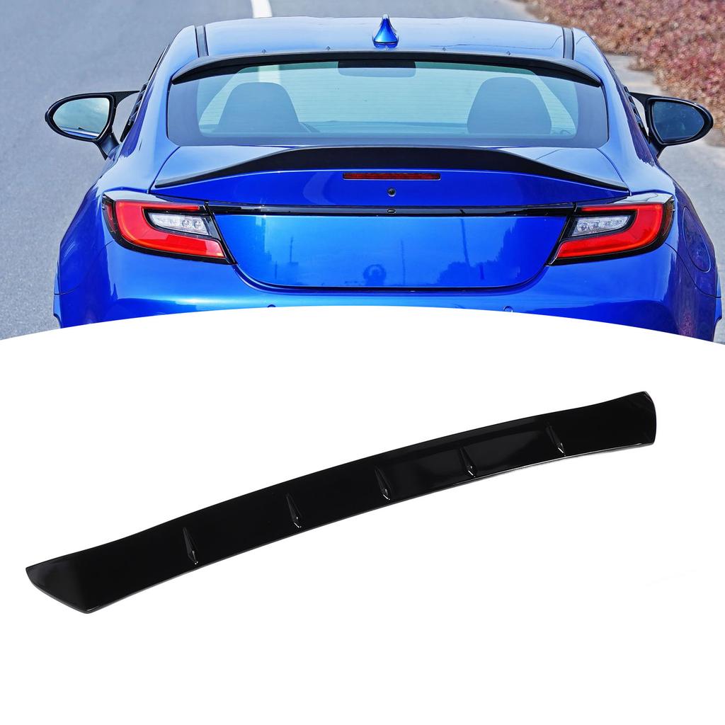 Rear Window Roof Spoiler Glossy Black Improved Aerodynamics Window Top Visor Deflector Trim for BRZ ZD8 2021 to 2024