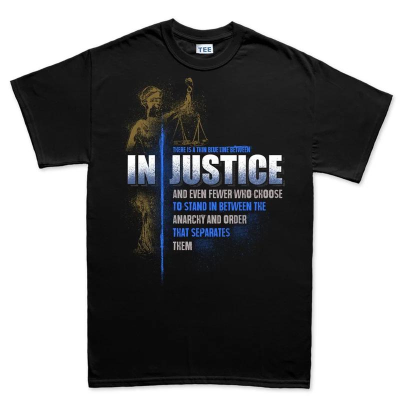 Justice Pure Cotton TShirt Grunge Streetwear Unisexs Fitness Muscle Black Navy Blue White M