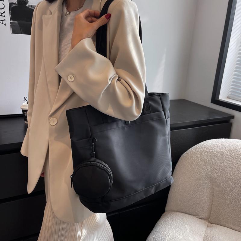 Nylon Women'S Bag Large Capacity Multifunction Waterproof Tote Student Shoulder Bag Travel Handbag Shopping