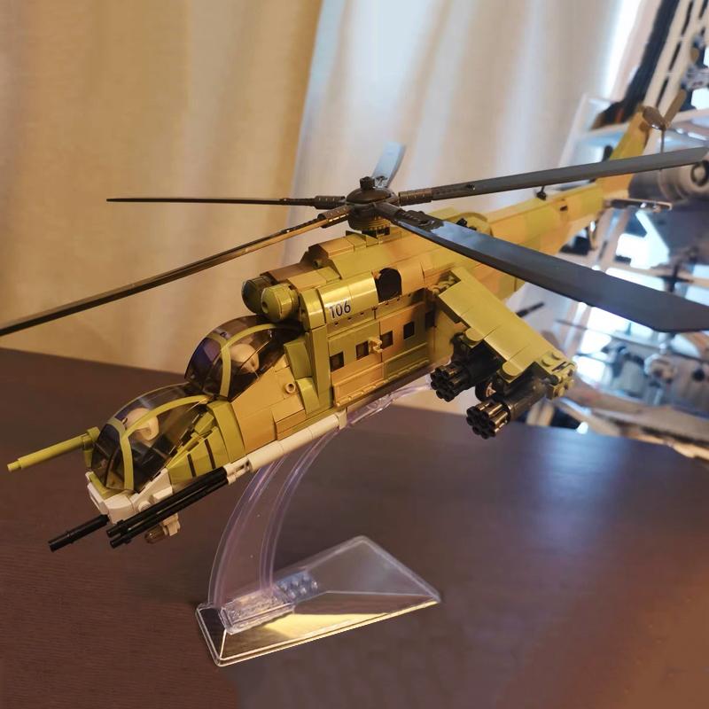 Bewaffneten Transport Hubschrauber Bausteine Kreative Tank Modell Ziegel Waffe Spielzeug für Kind Geschenk