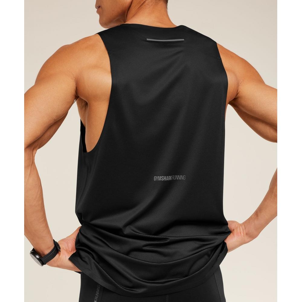 Gymshark Running Elite Tank Black A3b2r Bb2j