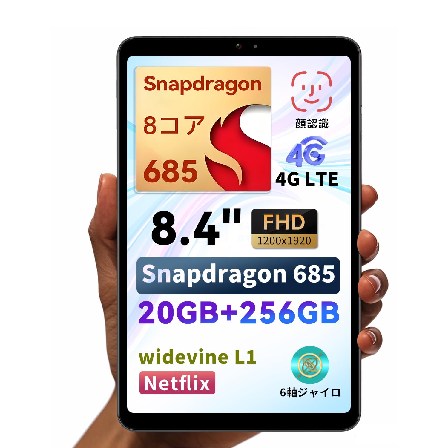 

BNCF Bpad Mini Android 14 Snapdragon Widevine L1 FHD IPS 1920x1200 4G Split Face Light Proximity Gray Tablet, 8.4-inch, 685, 8-Core, 20GB+256GB, сірий колір