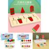 Kids Wooden Pretend Play Ice Cream And Lollipop Set With Interactive Logic Toys For Children