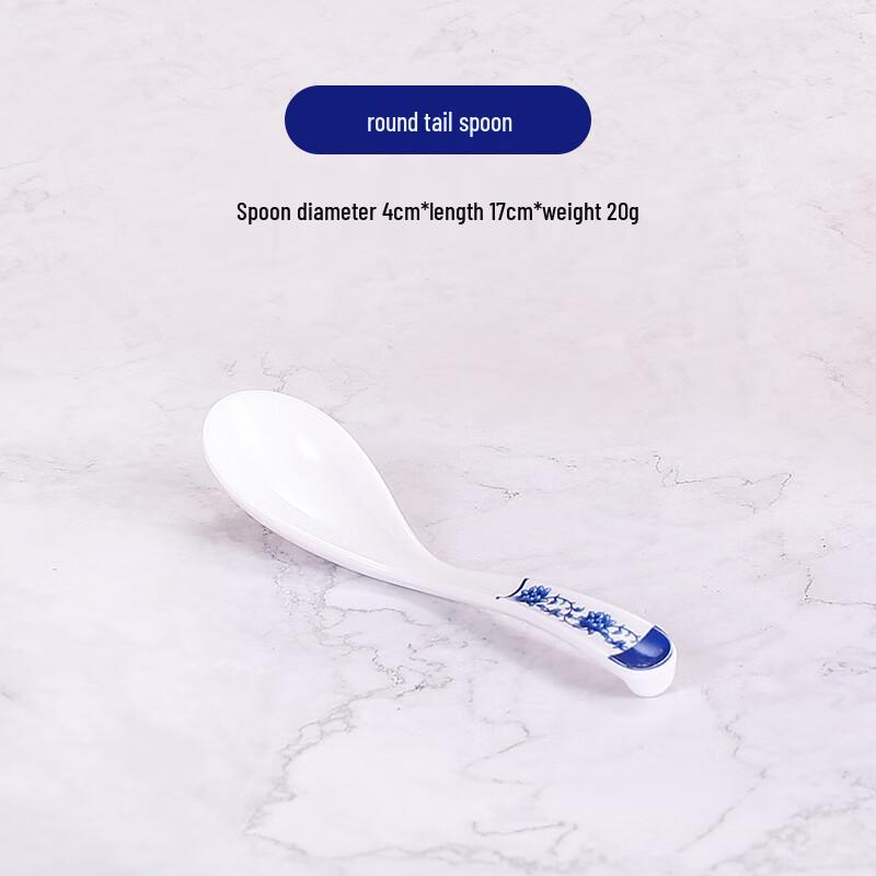 Melamine Floral Chinese Style Spoons