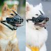 Leather Dog Muzzle Anti Biting Breathable Adjustable Metal Muzzles Protection Cover Pets Dogs Training Supplies Accessories