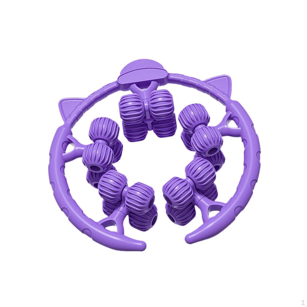 20 Wheels Portable Circular Leg Massage Roller, Great for Muscles