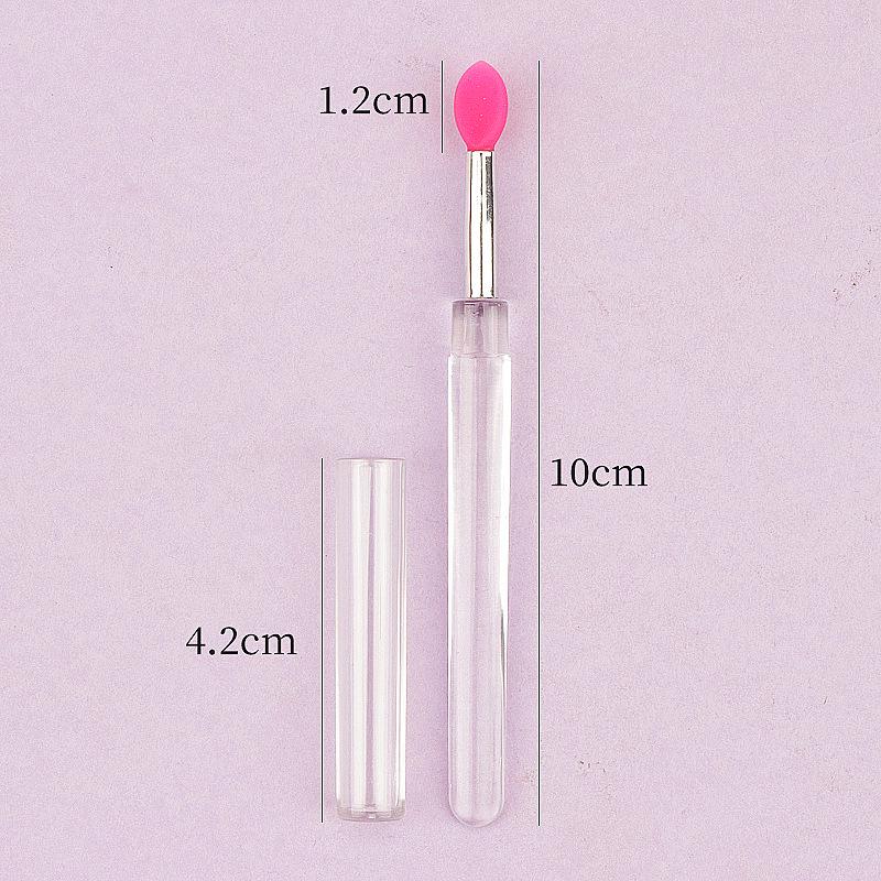 Portable Dustproof Silicone Lip Brush with Lid - Multitool for Lipstick and Lip Balm