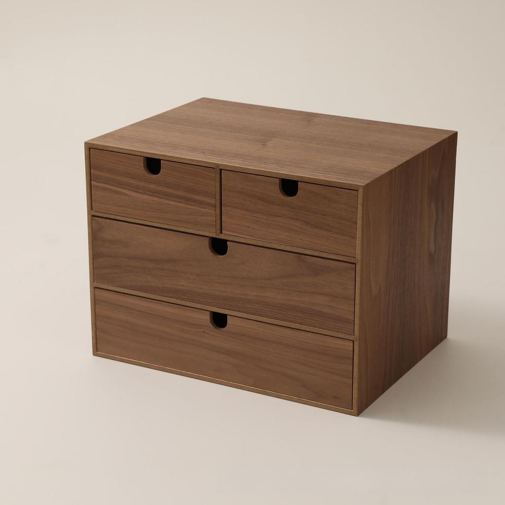 Wooden Storage Box Bedroom Desktop Storage Drawer Dressing Table Jewelry Organizing Box Modern Home Organization Accessories