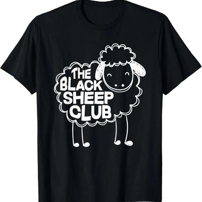 Klub Černá ovce Vtipný tým černých ovcí Sarkastické tričko