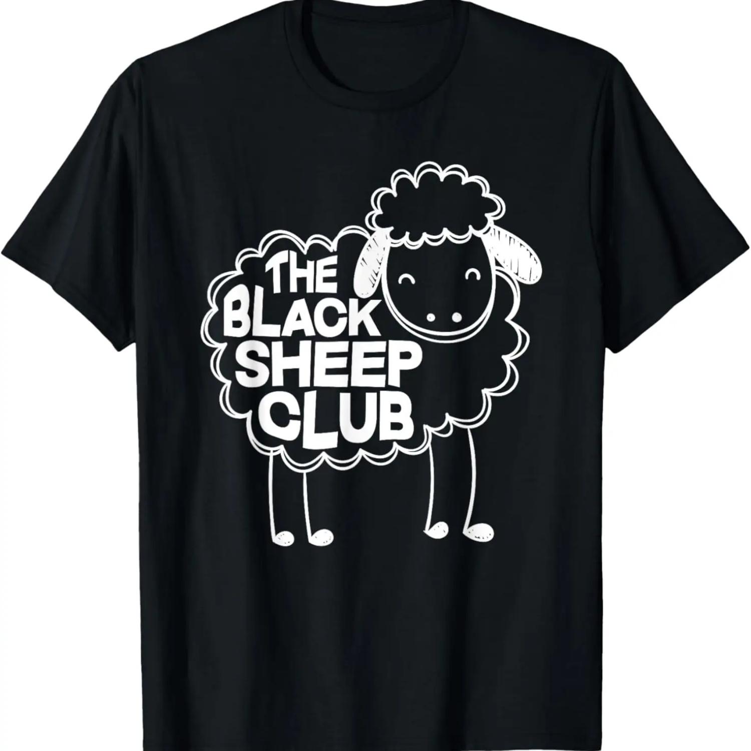 The Black Sheep Club Funny Black Sheep Squad Sarcastic T-Shirt S чёрный