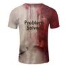 Kids Halloween T-shirt Blood Stain Print Tee Shirt Spooky Crew Neck Short Sleeve T-shirt for Horror Themed Party Costume Street Wear