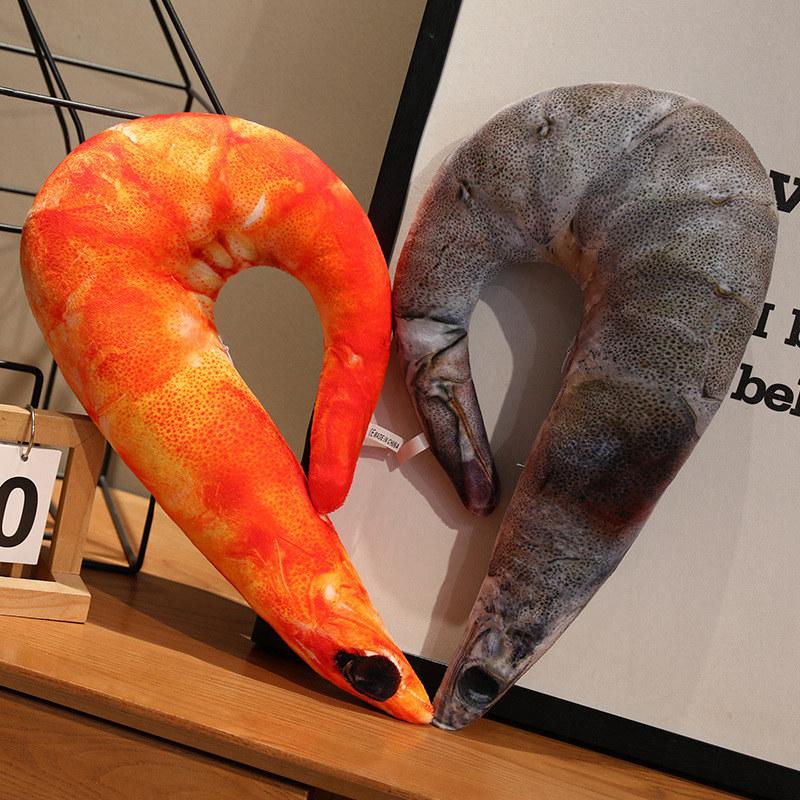 40/60/80cm Kawaii Lobster Plush Toys Lifelike Shrimp Crayfish Stuffed Animal Doll Soft Funny Pillow Birthday Gifts for Kid Boys
