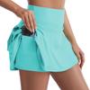 Women's Silk Grid Anti-Exposure Yoga Skort - Spring/Summer Sweat-Wicking Badminton & Tennis Training Skirt