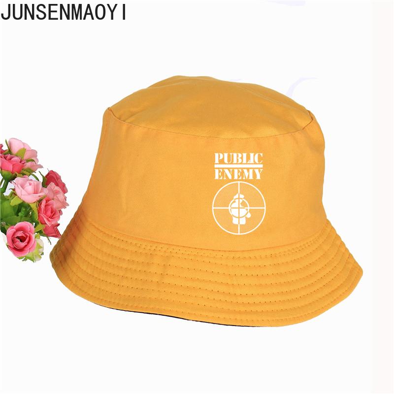 Public Enemy Bucket Hat Summer Pop Us Rap Cotton Women Men Fisherman Hat Outdoor Sunshade Cap Fishing Hation Sunscreen Beach Hat