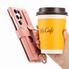 Wristband Cards Solt Wallet Leather Zipper Bag Case For Samsung Galaxy S24 Ultra S23 Plus S22 A55 A15 A35 A25 Book Flip Cover