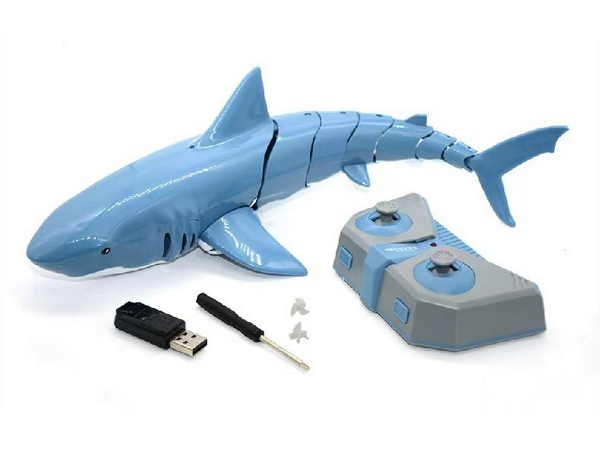 2.4G Remote Control Electric Shark Toy - Wireless Charging Water Toy for Kids
