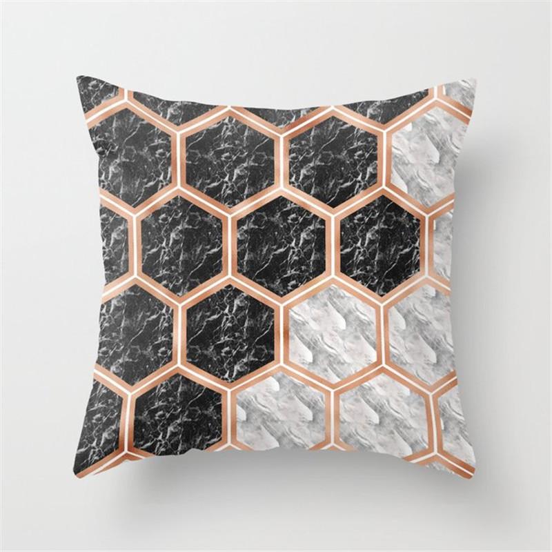 Nordic Pink Yellow Blue Geometric Cushion Pillow Case Home Living Room Sofa Bedroom Decoration Throw Pillow Case