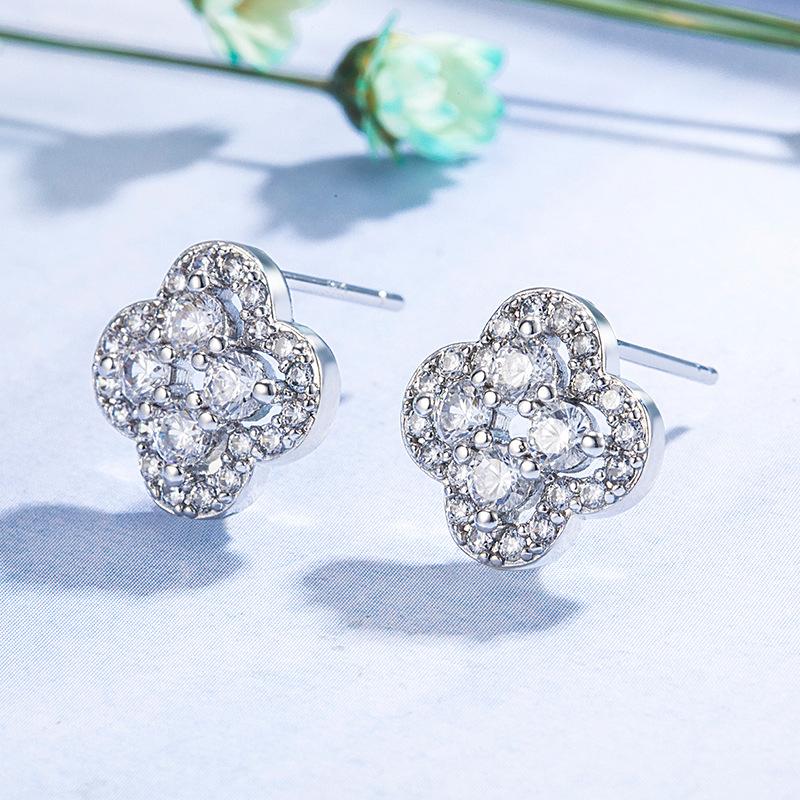 Lindon – boucles d'oreilles en alliage de cuivre et Zircon pour femmes, cadeaux de fête de mariage