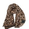 Leopard Print Plush Scarf Women's Winter New Retro Thickened Warm Millennial Babes Style Scarf Shawl Student