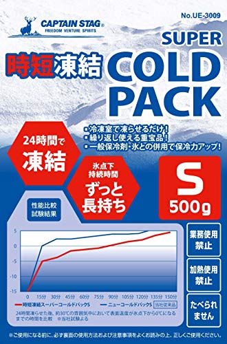 Kapitän Hirsch (Kapitän Hirsch) Kühlakku, Schnellgefrieren, Super Cold Pack, Größe S, 500g, 2er Set UZ-13196 Blau