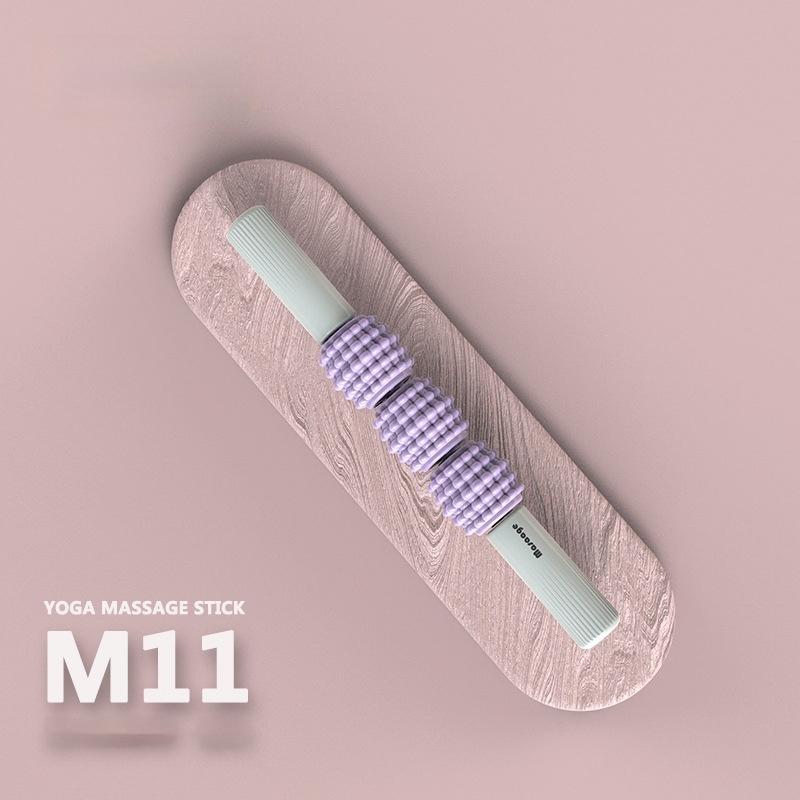 

Muscle massage rod fascia rod leg massage roller yoga muscle relaxation stretching roller mace leg magic фіолетовий