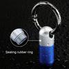 Sealed Design Pure Titanium Pill Box Waterproof Keyring Attachment Keychain Pill Case Ultra-light Weight Anti-Rust