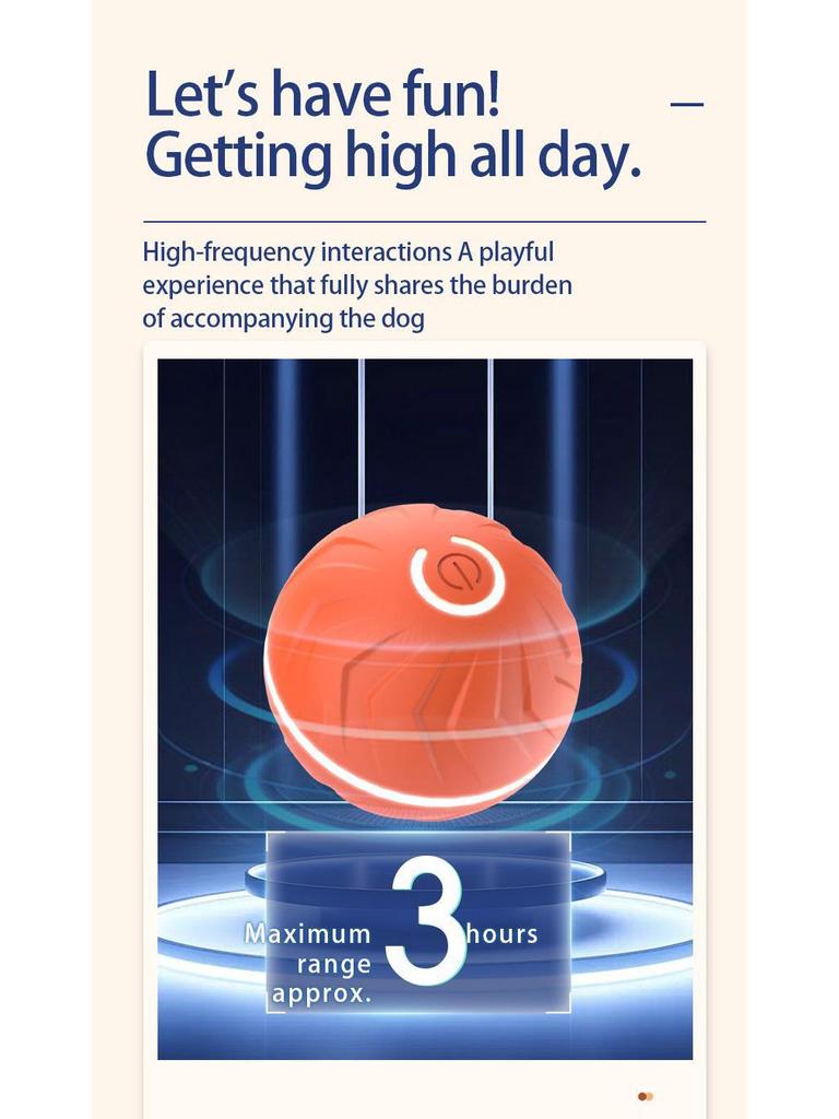 Intelligenter Schwerkraft-Hüpfball: Elektrisches Haustierspielzeug für Selbstbeschäftigung und gegen Langeweile