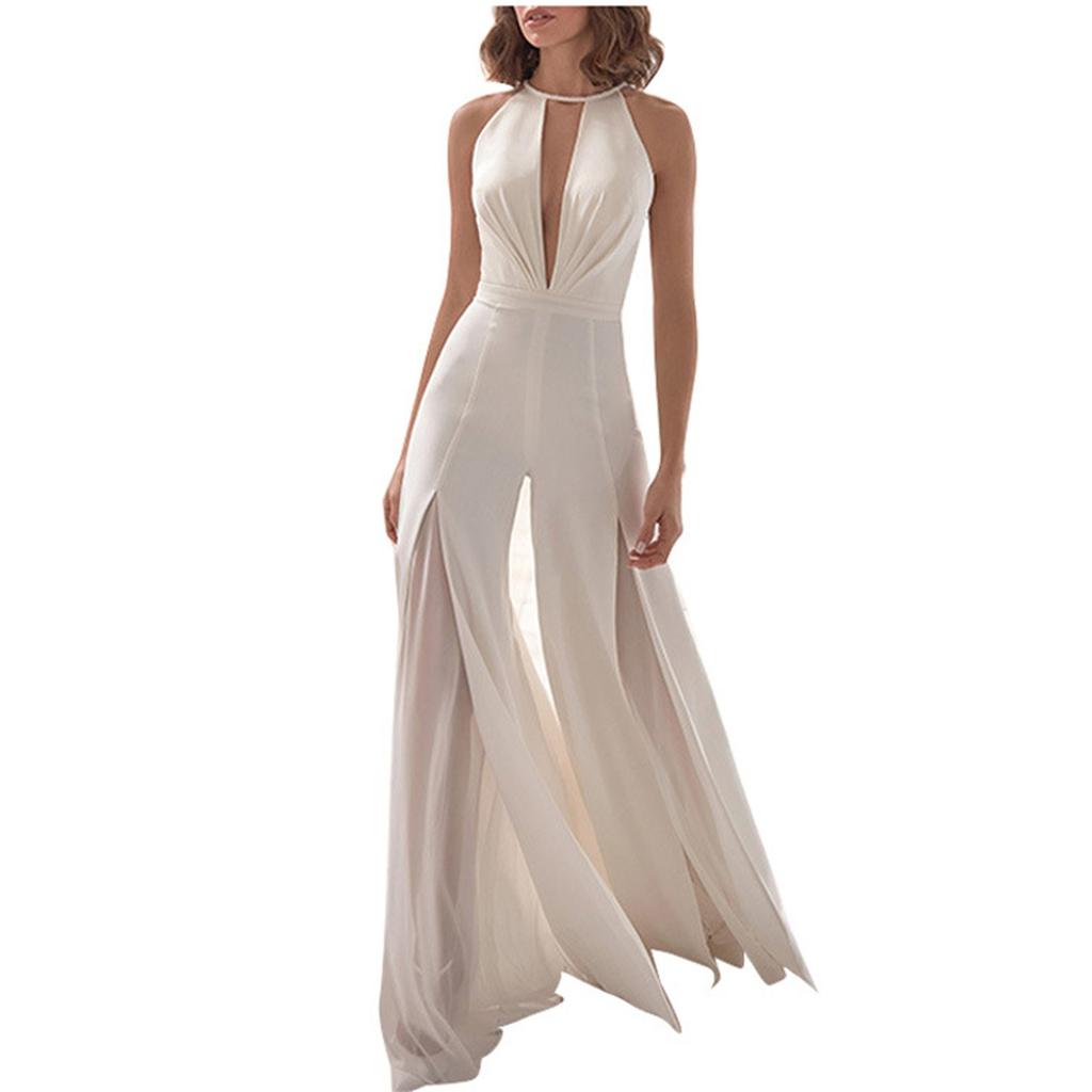Women New Winter Temperament Retro Conjoined Fashion Jumpsuits Dance Party