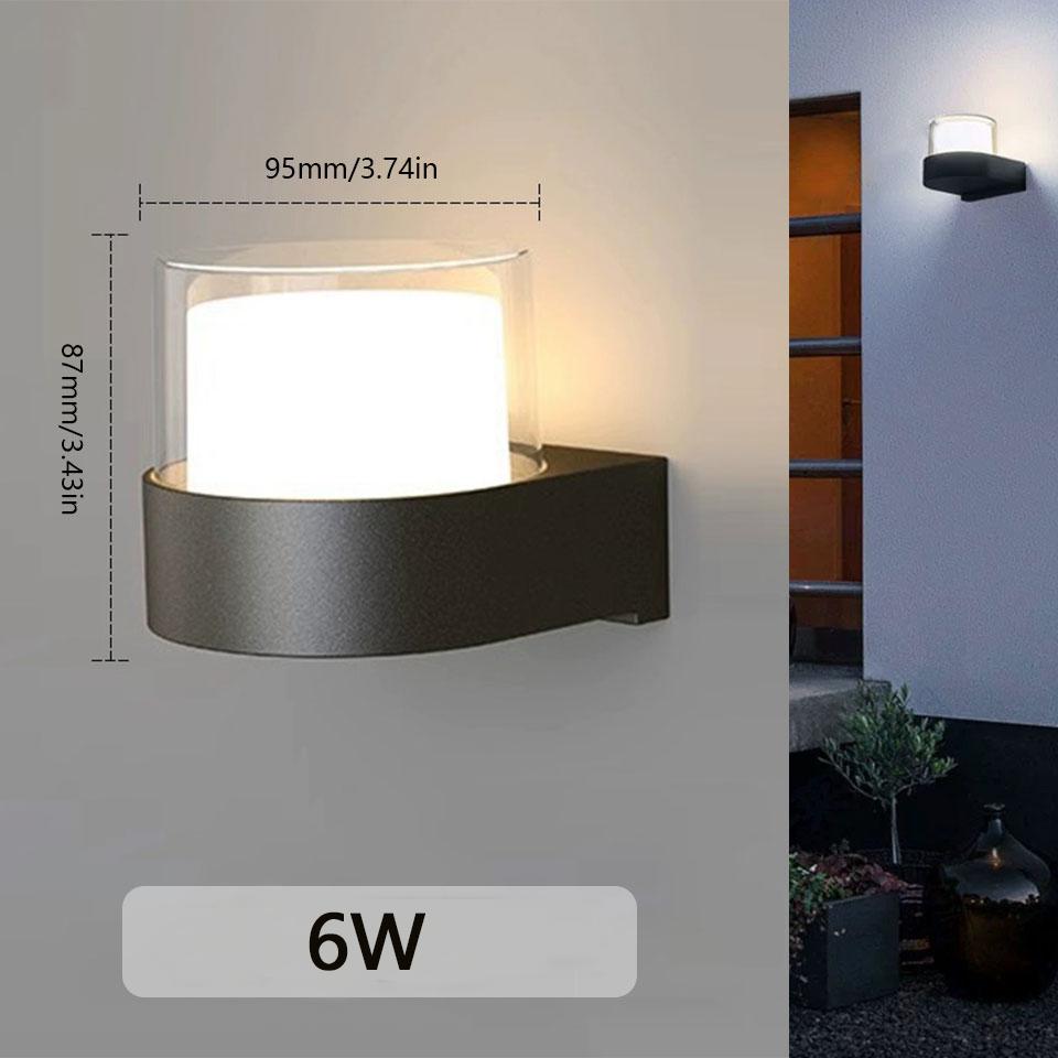 Led Outdoor Wall Light Waterproof IP66 Motion Sensor Led Outdoor Lighting Porch Lights Balcony Garden Lights Outdoor Wall Lamp