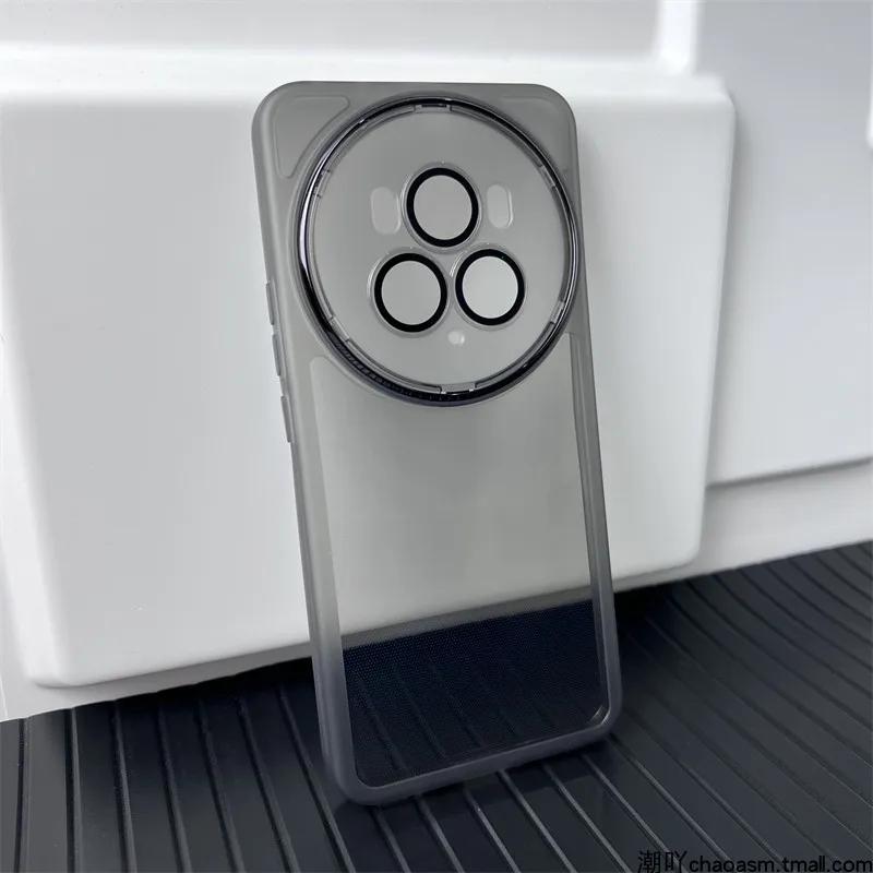 

Роскошный чехол-пленка для объектива Honor Magic 6 Pro Ultimate 5G 360 Camera Защитные чехлы для телефонов Чехол Magic6 6Pro Мягкий противоударный чехол Magic 6 Pro 5G прозрачный черный