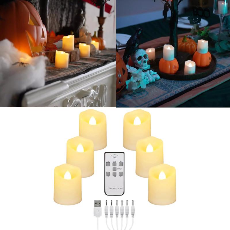 Elegant Usb Plastic Led Candle Light For Birthday Wedding Party Decoration And Timed Remote Control