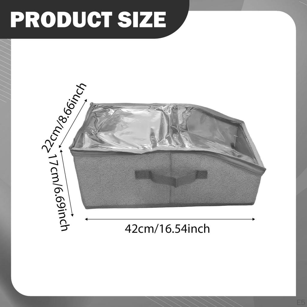 Hat Organizer for Baseball Display Case Container with Clear Window Holder Storage Box