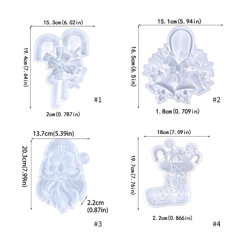 Chocolate Christmas Socks Epoxy Resin Lollipop Molds Diy Chocolate Silicone Candy Mold Fondant Cake Decorating