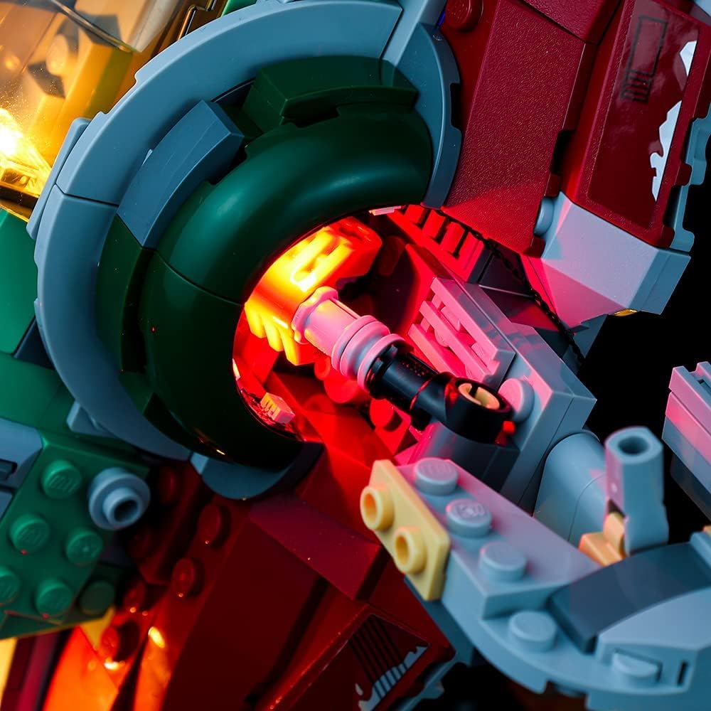 Kyglaring LED Lighting Kit for Lego Star Wars Boba Fett's Starship and Lights Set Compatible with Lego 75312 Building Kit - Not Include The Model