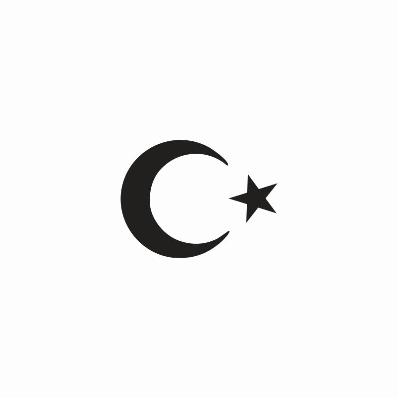 

Turkish Flag Moon And Stars Car Sticker Scratch Resistant Vinyl Decals Truck Body Bumper Rear Window Auto Decoration Accessories 11X15CM чорний