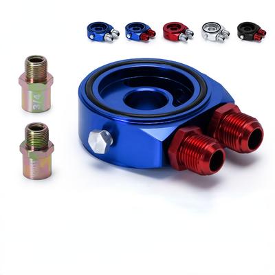 Auto Aluminium Universal Öl Filter Sandwich Adapter Für Öl Kühler Platte Kit AN10
