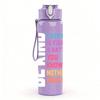 1PC Everyone Is A Little Weird Quote Print 750ml Color Plastic Sports Water Bottle Leakproof Flip Straw Lid Suitable for Sports Office Home Use