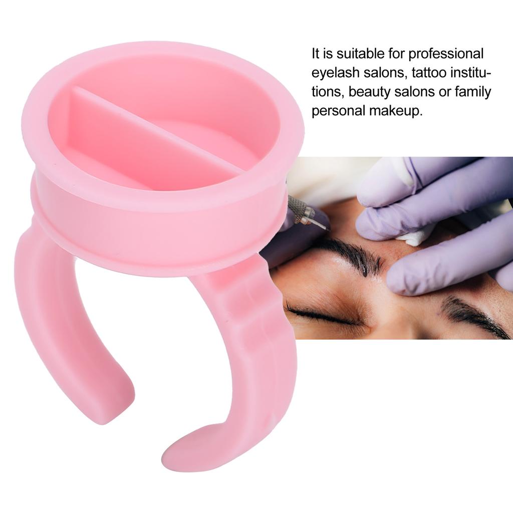 1000pcs Tattoo Ink Ring Cups Disposable Pigment Holder Adjustable Eyelash Grafting ToolL 1