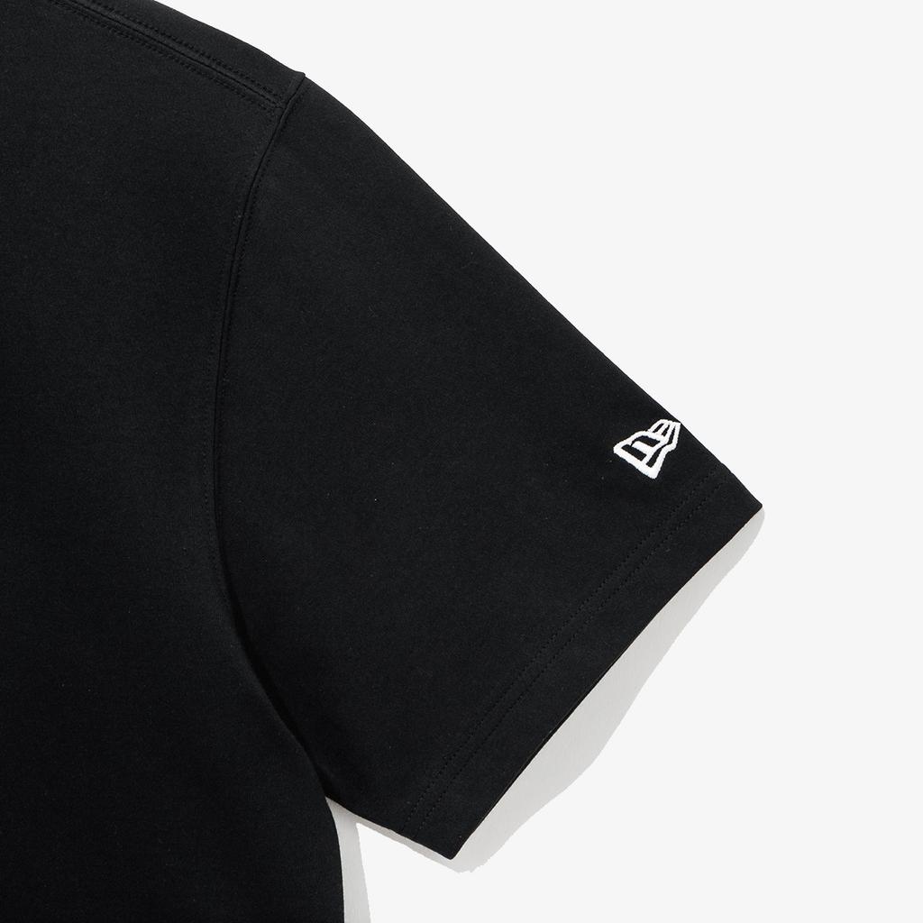 New Era SS24 MLB Los Angeles Dodgers Logo Lettera Vestibilità Larga Manica Corta T-Shirt Unisex Top Nero 14413056