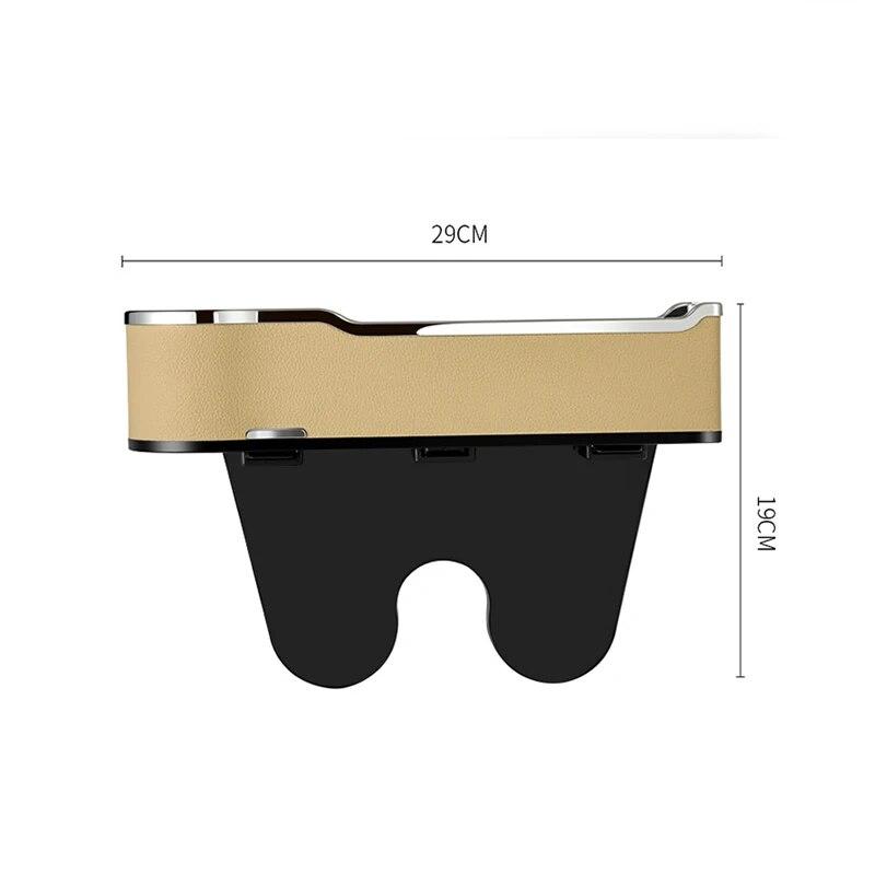 Car Storage Box Seat Crevice Car Seam Storage Box Multifunctional Charging Storage Organizer Interior Supplies Stowing Tidying