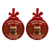 French Bulldog Ornaments for Christmas Tree Funny Acrylic French Bulldog Hanging Ornaments Gifts for Dog Lovers