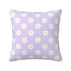 Daisy Viola Pastello Estetica Fiori Margherite Carini Cottagecore Federa Quadrata Copricuscino Cuscino Cuscino da Arredo per Casa Divano