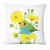 Painted Flower, Bird and Butterfly Decorative Pillowcase Living Room Office Ornaments Home Pillowcase