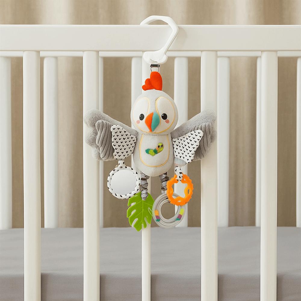 Early Education Cartoon Animal Bell Toy PP Cotton Plush Rattle Teether Toys Children Gift