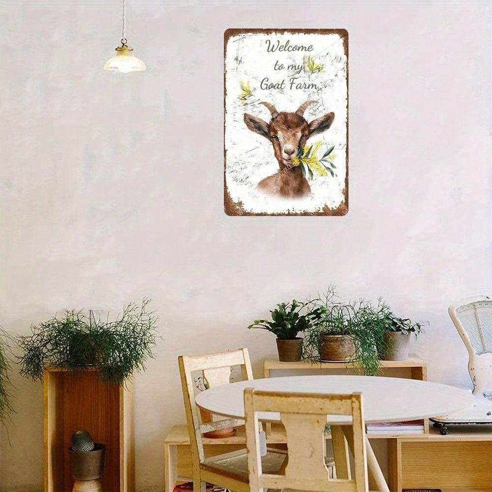 Goa Theme Vintage Retro Tin Sign 8x12 Metal Wall Art for Home Bar Cafe Garage